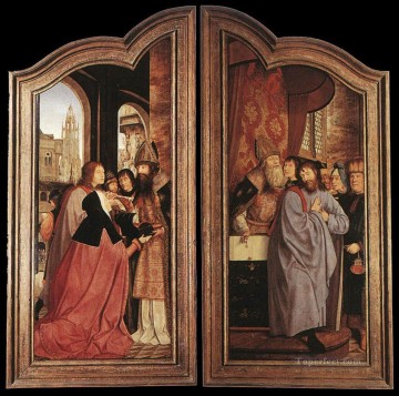 クエンティン・マッシス Painting - 聖アンナの祭壇画が閉鎖されました クエンティン・マッシス